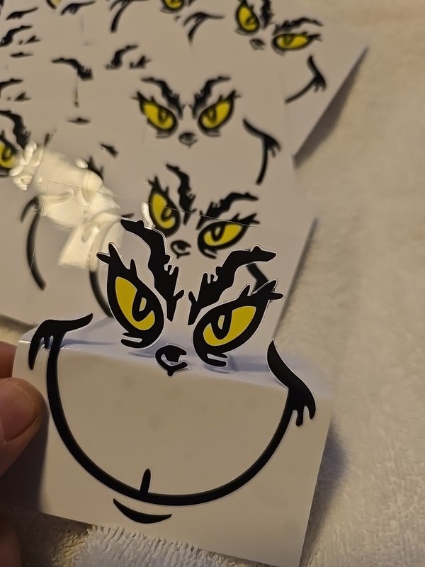 Grinch 30 Pack Transparent Stickers 3 1/2" X 3 1/2" gallery