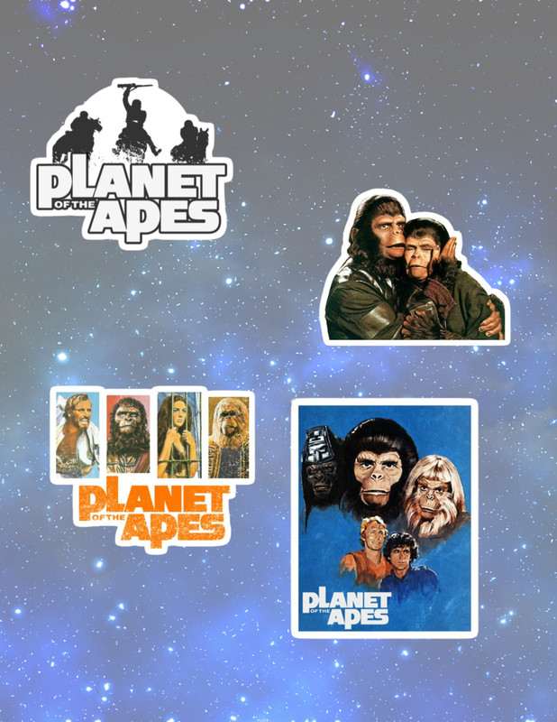 Planet Of The Apes 4pc Sticker Pack