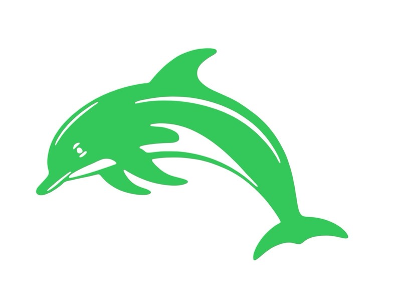 Dolphin design #2 Decal for car Windows Laptops most Smooth Surfaces gallery