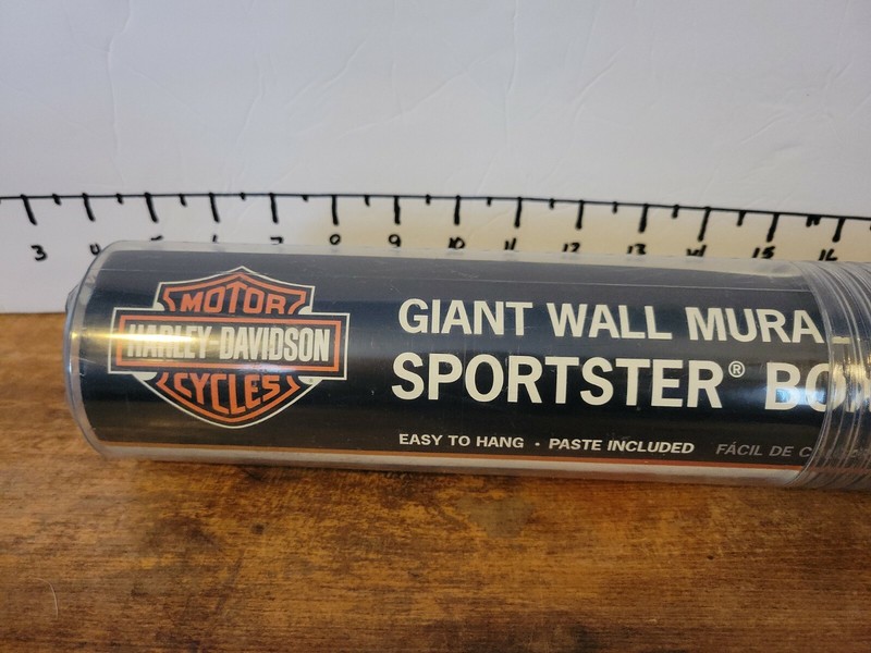 2006 6' x 9' Harley-Davidson Motorcycle Box Car Giant Wall Mural NIP gallery