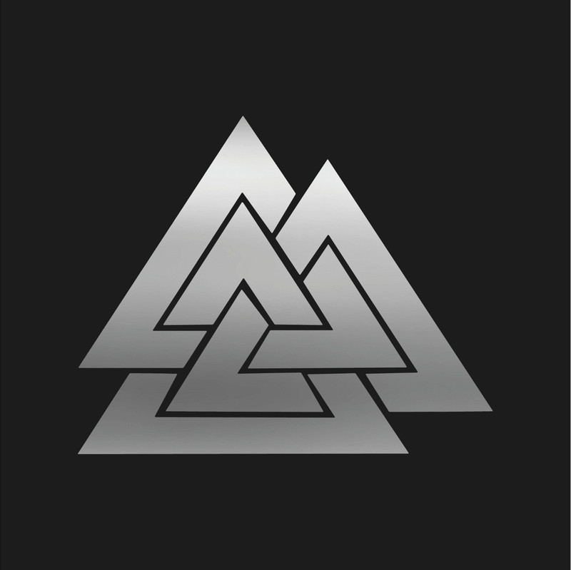 Valknut Viking Odin Symbol vinyl decal Nordic Triangles on Sticker