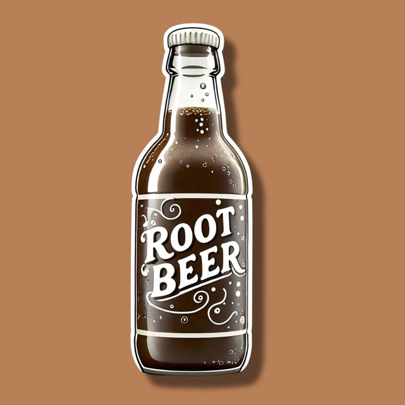 Root Beer Bottle Refreshing Fun Soda Pop 4" Vinyl Sticker