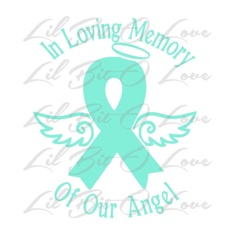 IN LOVING MEMORY OF OUR ANGEL VINYL DECAL STICKER INFANCY PREGNANCY BABY LOSS gallery