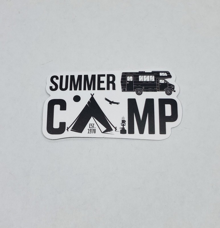 Summer Camp 1978 Sticker Nature RV Tent Travel Decal Vinyl Souvenir Tc6