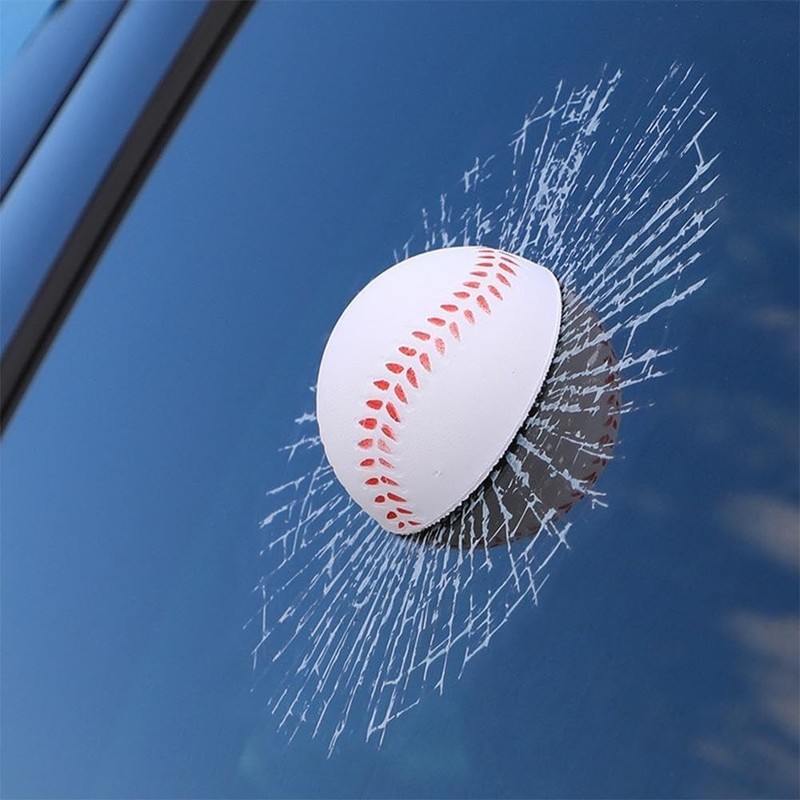 3D Prank Broken Glass Car Sticker Self Adhesive Vinyl Decor gallery