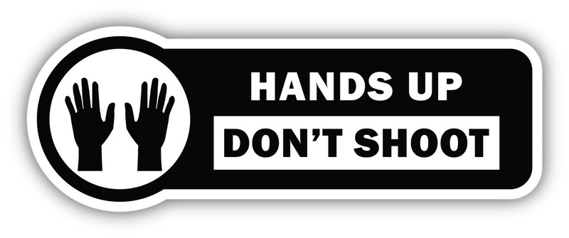 Black Lives Matter Dont Shoot Vinyl Sticker Decal
