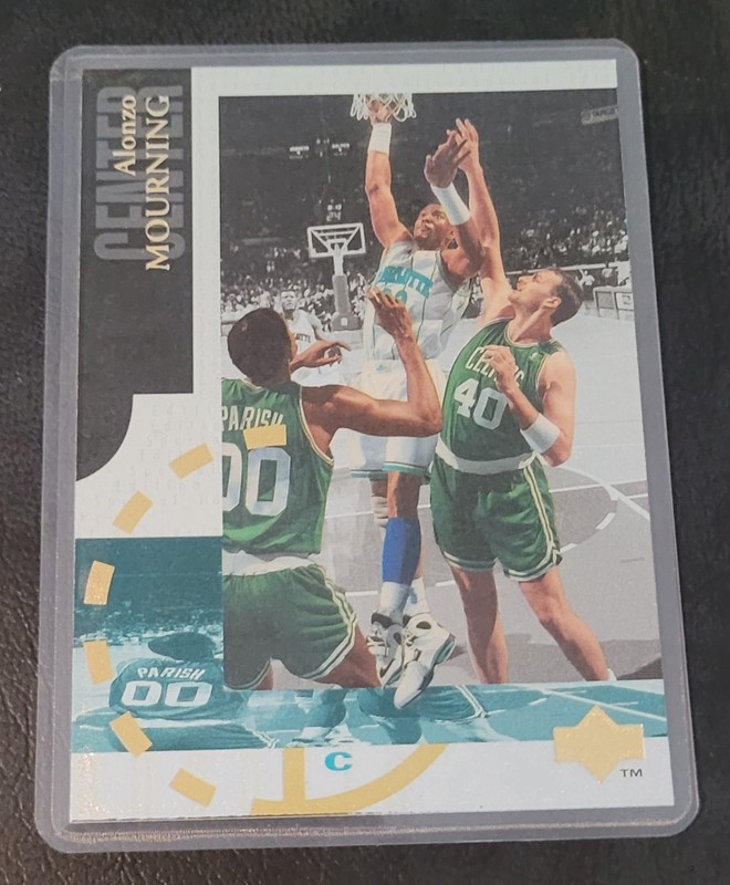 Alonzo Mourning Basketball Card HOF Fridge/Locker/Cabinet Laminated Magnet