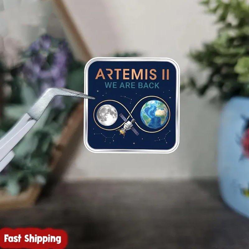 NASA Artemis II Patch Sticker Moon Mission Astronaut Vinyl Decal