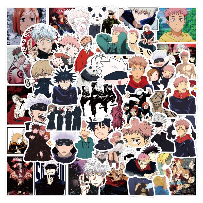 100Pcs Jujutsu Kaisen Anime Sticker for Teens Girls Bottles Waterproof