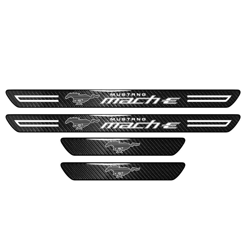 Ford Mustang Mach-E Carbon Fiber 4 Pcs Universal Door Sill Plates gallery