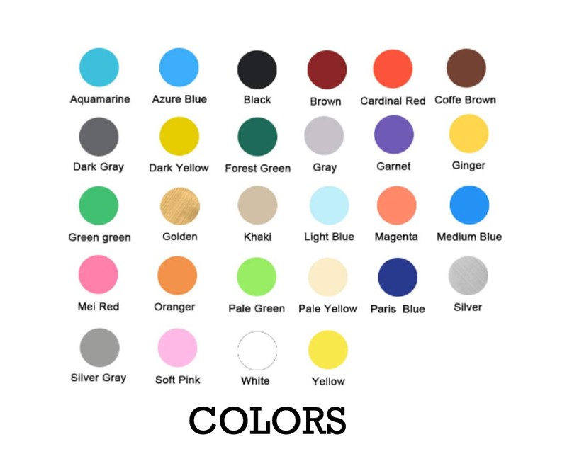 Vinyl Die Cut Decal Numbers Different Colors 0-10