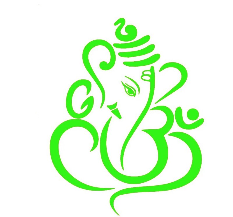 Hindu God Ganesh / Ganpati vinyl sticker decal - many sizes / colors available gallery