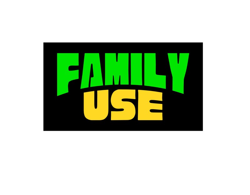 Jeepney Signage FAMILY USE Vinyl Decal Sticker PHILIPPINES