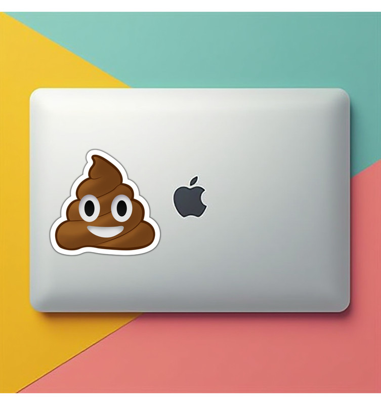 Poop Emoji Fridge Magnet or Laptop Sticker gallery