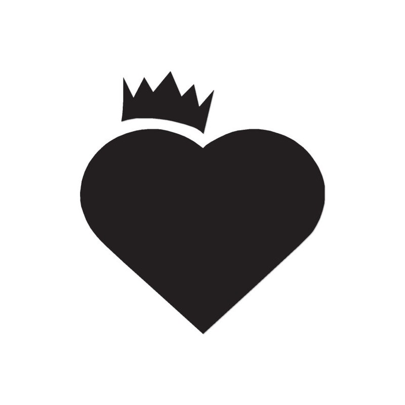 Heart Crown – Vinyl Decal Sticker – Multiple Color & Sizes – ebn544