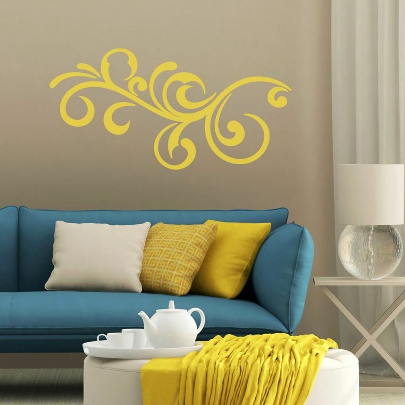 Decorative Scroll Flourish Wall Decal - Wall Accents, Shapes, Vinyl Wall Art gallery