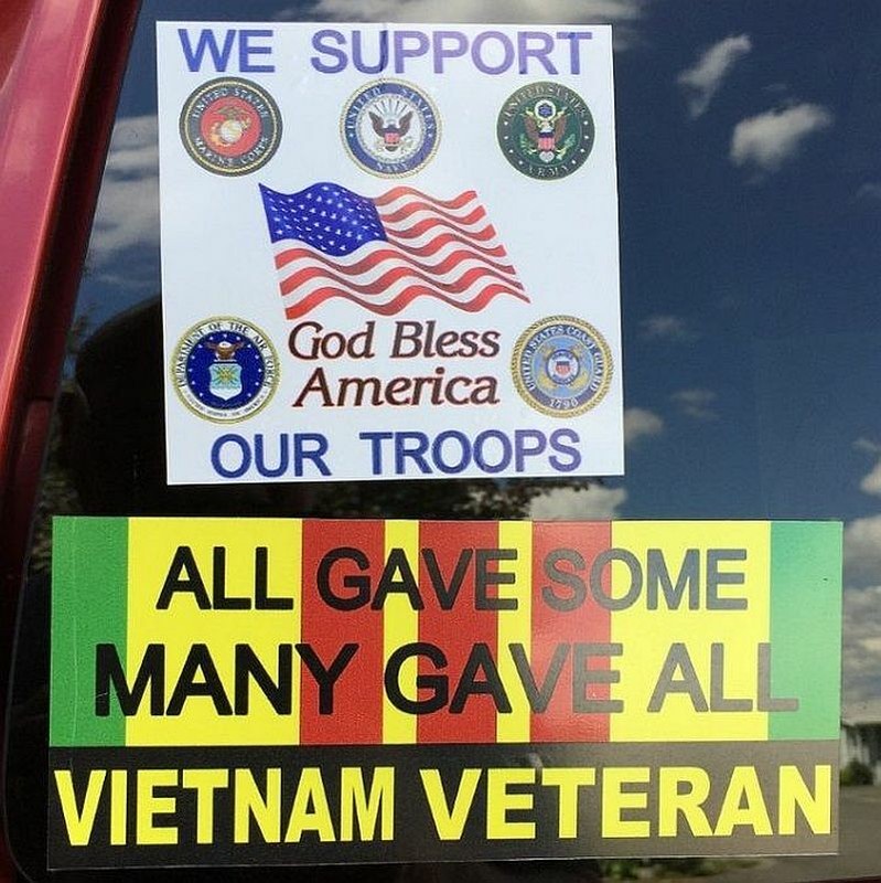 US MARINE CORPS RETIRED (6"x 2") Bumper Sticker. FREE Shipping. gallery