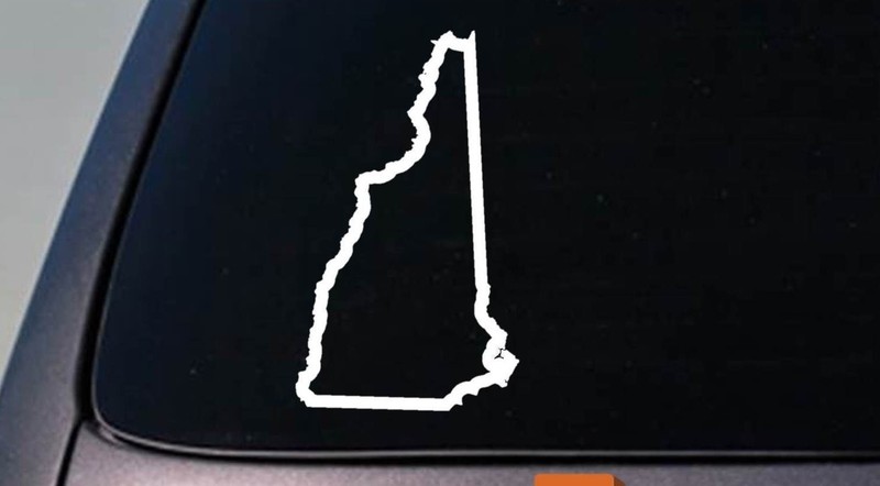NEW HAMPSHIRE state 6″ sticker decal truck window college football basketball