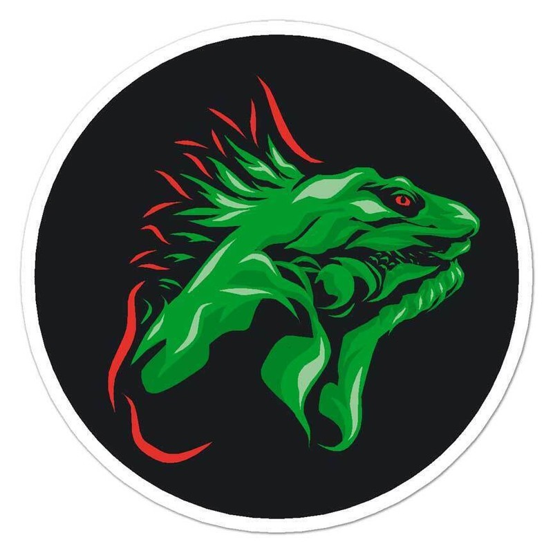 Iguana Lizard Dragon Sticker Decal