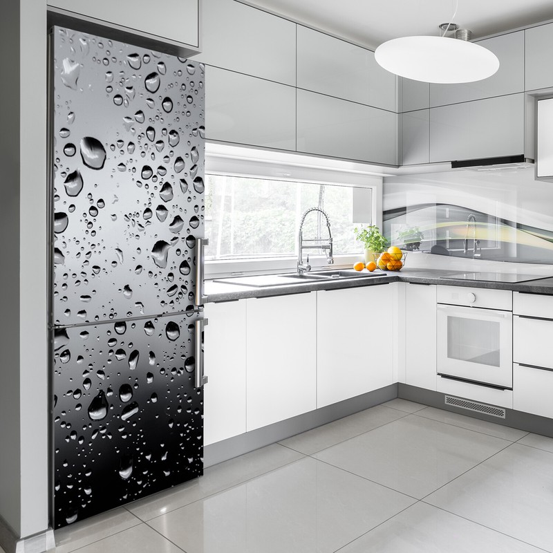Self adhesive Refrigerator removable Magnet Decal Drops of water gallery