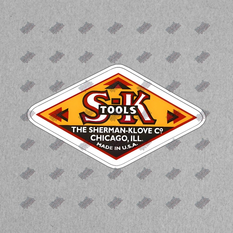 Vintage S K Tools Decal Retro Sticker for Tool Enthusiasts Made in USA #926400