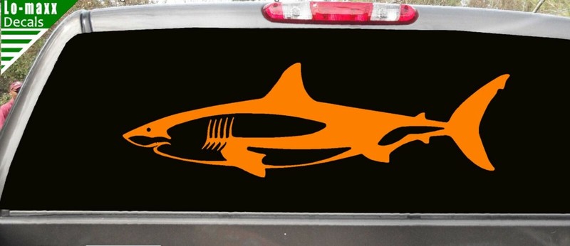 Shark Unique Custom Graphic Design Durable High Performance Die Cut Vinyl Decal gallery