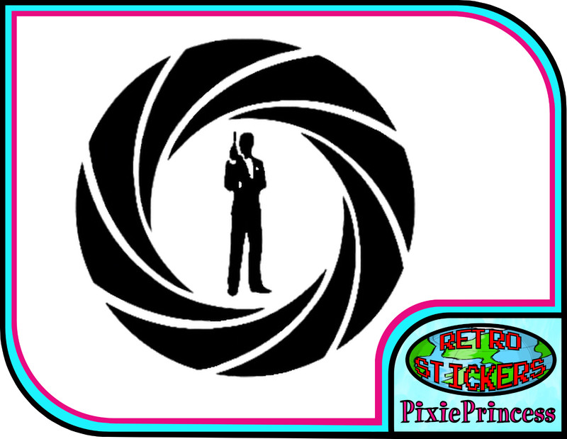 007 James Bond A Vinyl Sticker Laptop Car Van Truck Wall Art Poster Window Movie