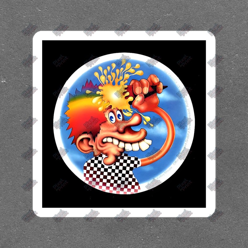 Colorful Crazy Cartoon Character Vinyl Sticker Fun Decal for Laptops, #918100