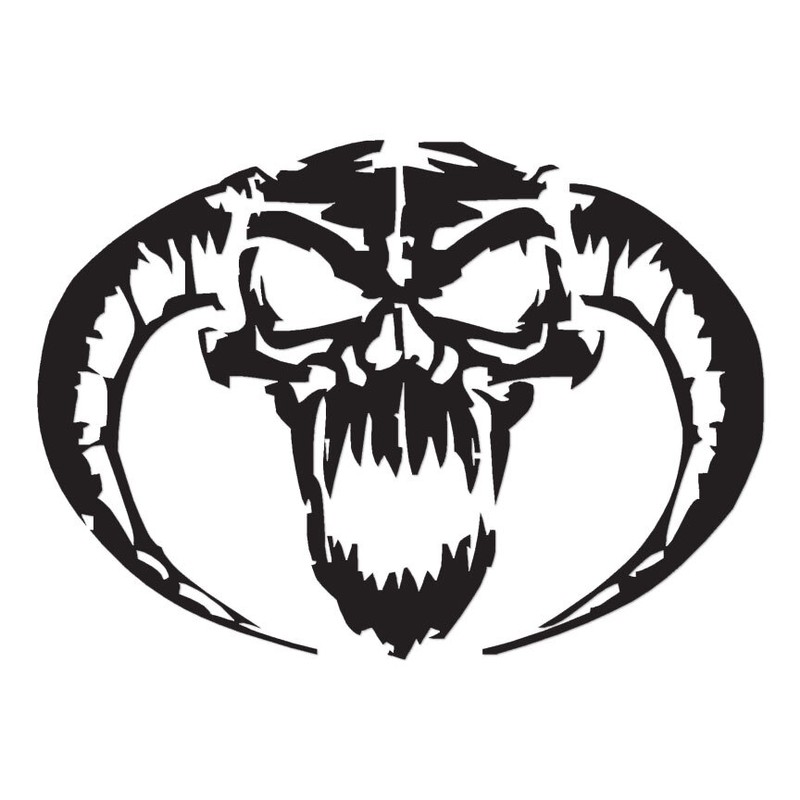 Demon Devil Skull – Vinyl Decal Sticker – Multiple Color & Sizes – ebn205