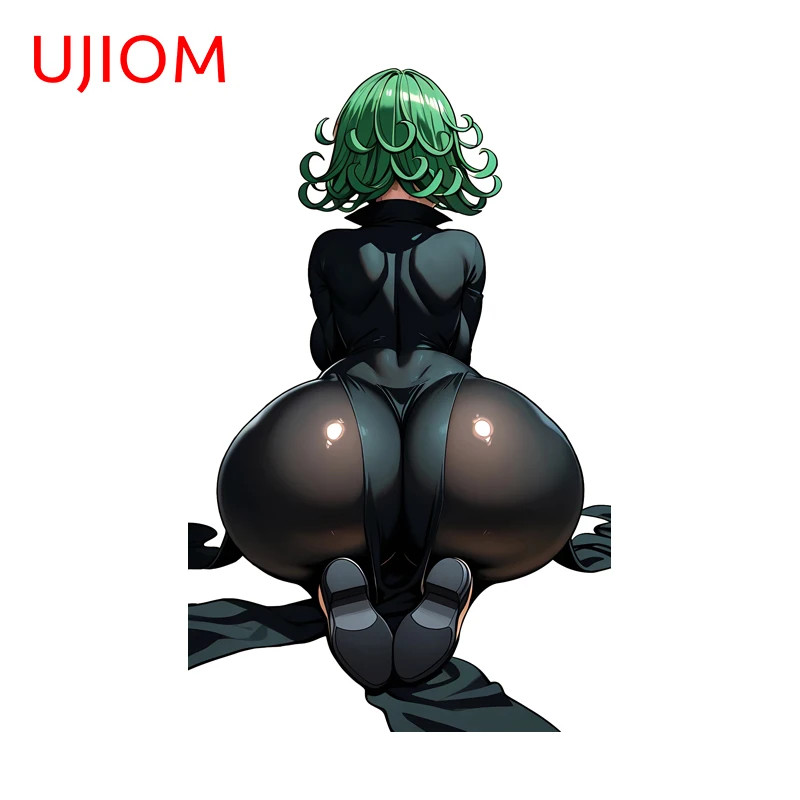 UJIOM Tatsumaki Eye Catching Kneel Sitting Big Butt Wall Sticker Amusing Design