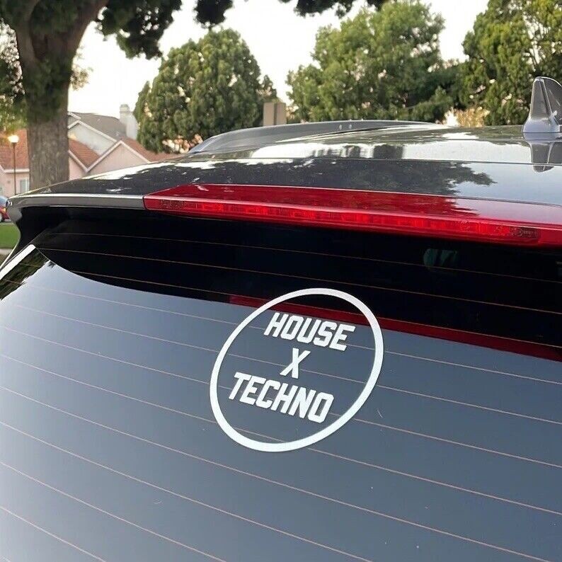 House & Techno EDM Vinyl Decal Electro House Car Window Laptop Sticker gallery