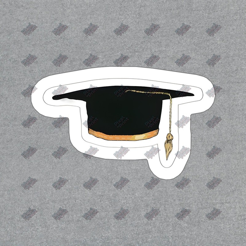 Graduation Cap Vinyl Sticker Perfect for Students, Graduates & #822965