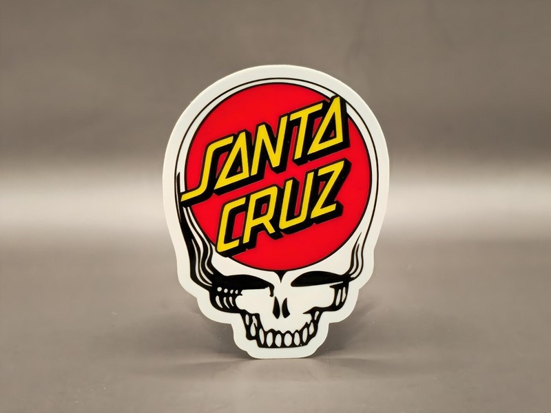 Santa Cruz Inspired Stickers Skateboard Surf Wave Beach California Vinyl Decals