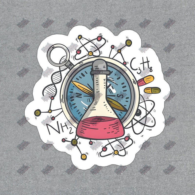 Science Lab Vinyl Sticker Chemistry Decal for Students, Teachers & #162474