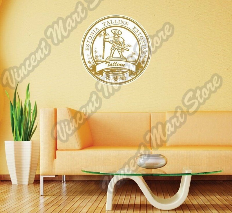Tallinn Estonia Country Vintage Retro Wall Sticker Room Interior Decor 22″X22″