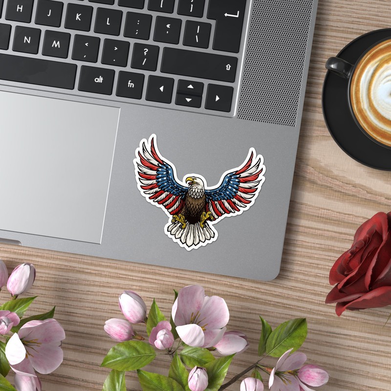 USA American Flag Eagle Vinyl Decal Sticker - ebn9897 gallery