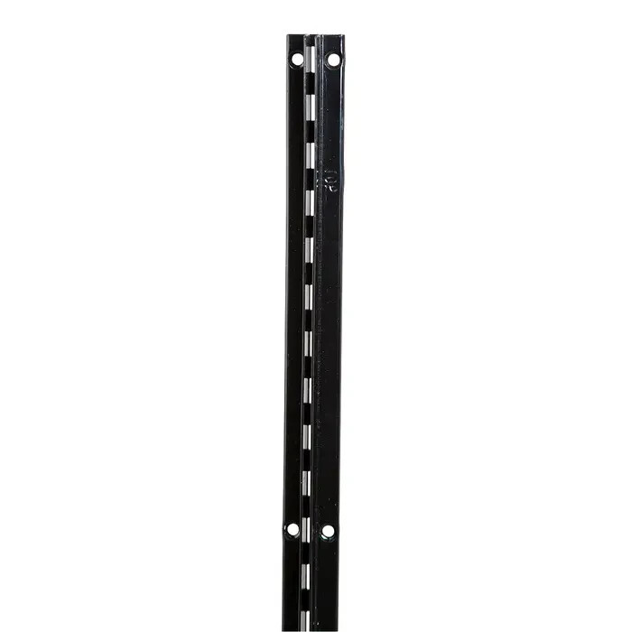 96" Heavy Recessed Standards 3/4" Slatwall 1" 2" Center Black SSRIB8 (Pack of 5)