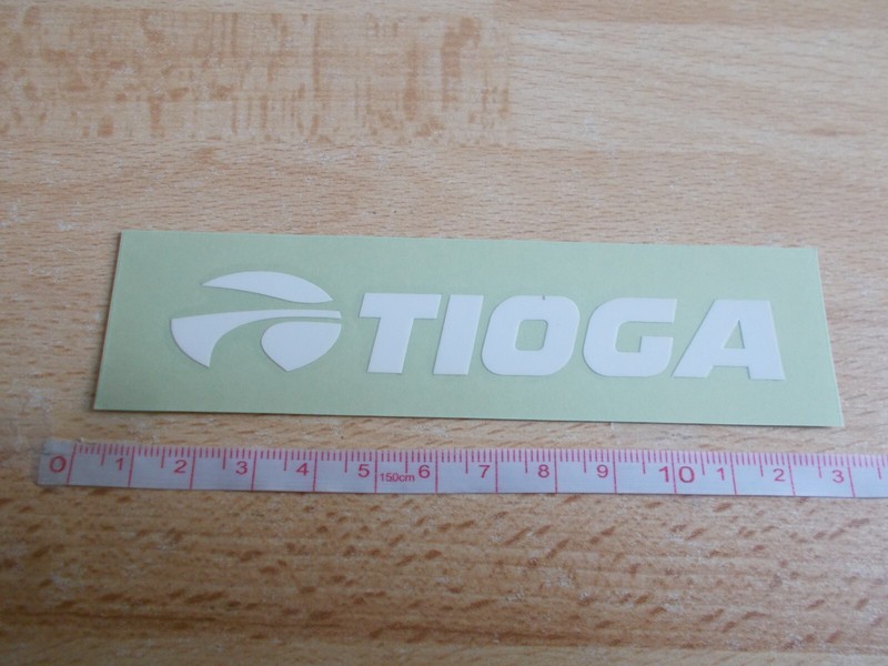 Sticker Cycling, BMX – Tioga – 5 1/8in – White