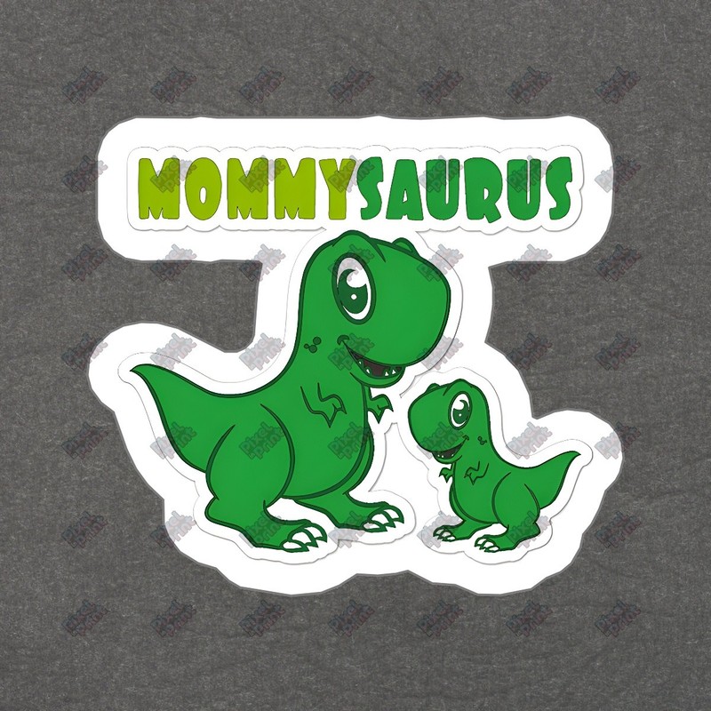 MommySaurus Vinyl Sticker Cute Dinosaur Decal for Moms & Kids, #996013
