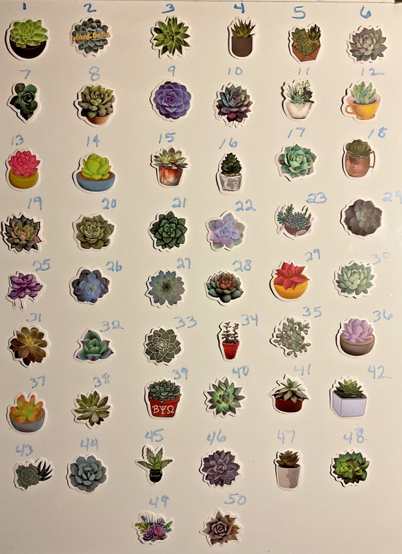 PLANTS Waterproof Vinyl Sticker Deco diy phones, helmets, mugs, cases, planners, gallery