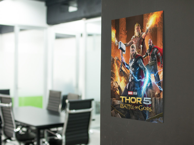 Mythic Thunder Warrior Style Wall Vinyl Decal Poster Removable Adhesive gallery