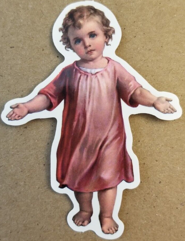 Nativity Christmas Holiday Sticker Baby Jesus Christian Spiritual Religious God