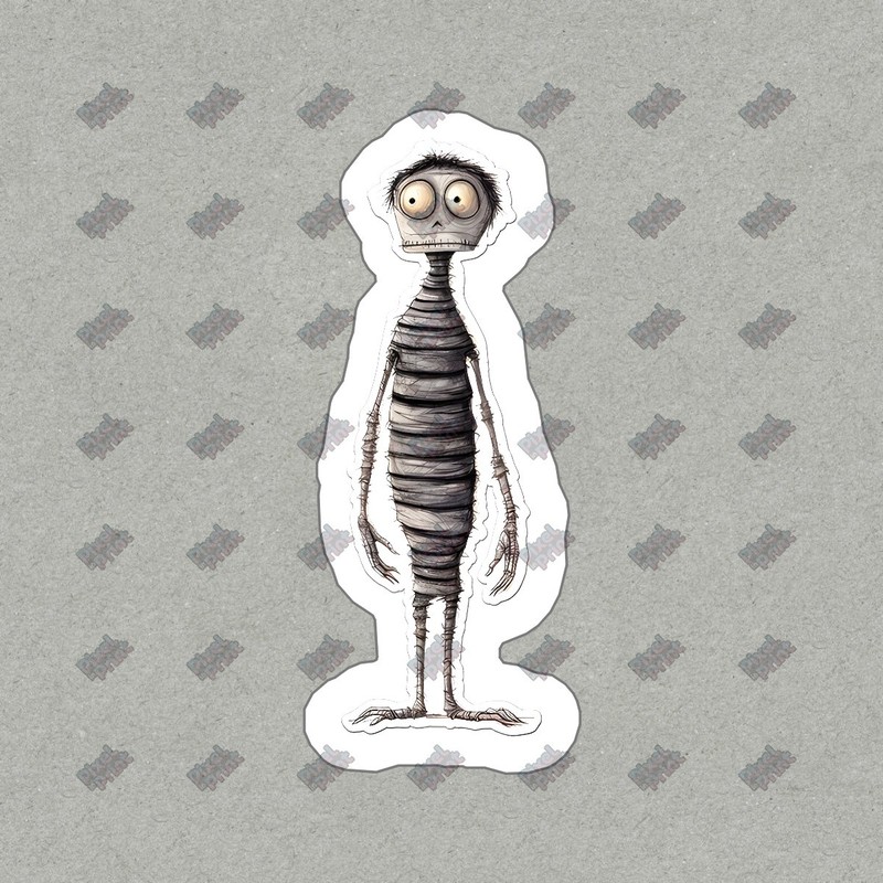 Unique Vinyl Sticker Decal Quirky Character Design for Home Decor & #743716