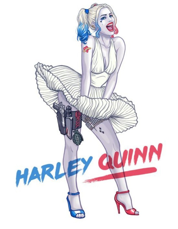HARLEY QUINN VYNIL STICKER 3×2 inches
