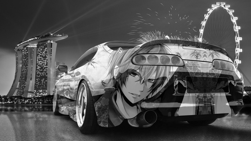 TOYOTA SUPRA SPORTS GTR NISMO CAR 3D EFFECT WALL STICKER POSTER VINYL VIEW 313