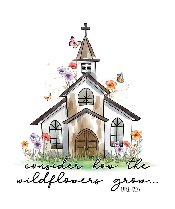 How The Wildflowers Grow Sticker Christian Verse Jesus God Bible Faith (4 Inch)