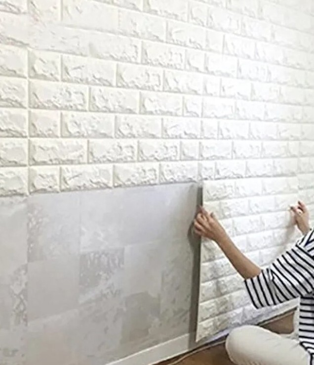 Art Wall Decor 10 pc 3d Wall Panels Foam Brick Self-adhesive 2. 52×2.26 Ft