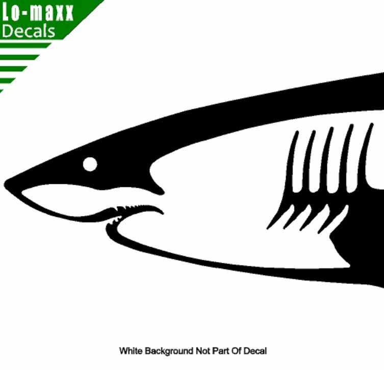 Shark Unique Custom Graphic Design Durable High Performance Die Cut Vinyl Decal gallery