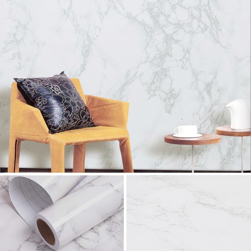 24"x197" Marble Contact Paper Self Adhesive Peel and Stick Countertop Wallpaper gallery