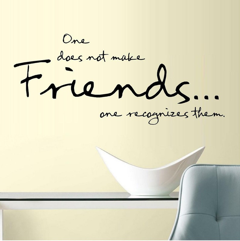 One Does Not Make Friends… Vinyl Decal Home Décor 12″ x 20″